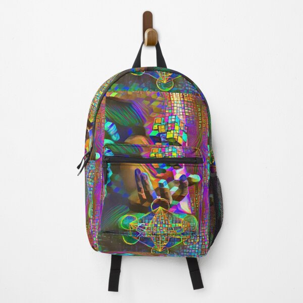 Item preview, Metatron's Cube Occult Video Game Rubick's Cube Spiritual Esoteric Neon Magic designed and sold by thearrowbyday2.