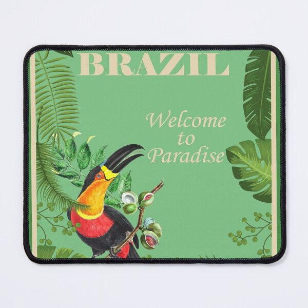 Item preview, Vintage Brazil Travel Poster designed and sold by WeeMonkey.
