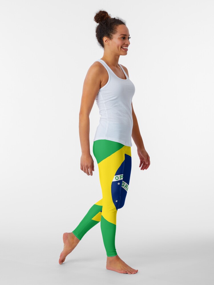 Flag of Brazil Leggings for Sale by Alma-Studio