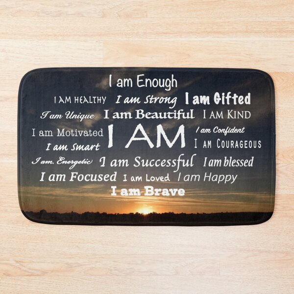 Item preview, I AM ... Word Cloud in the sunrise designed and sold by Rainbow Farm Photography.