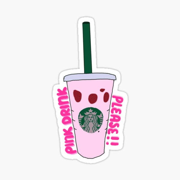 Pink Drink Sticker for Sale by rainelipscher