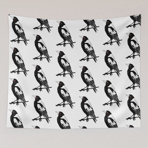 Item preview, Australian Magpie bird art designed and sold by smcewencote.