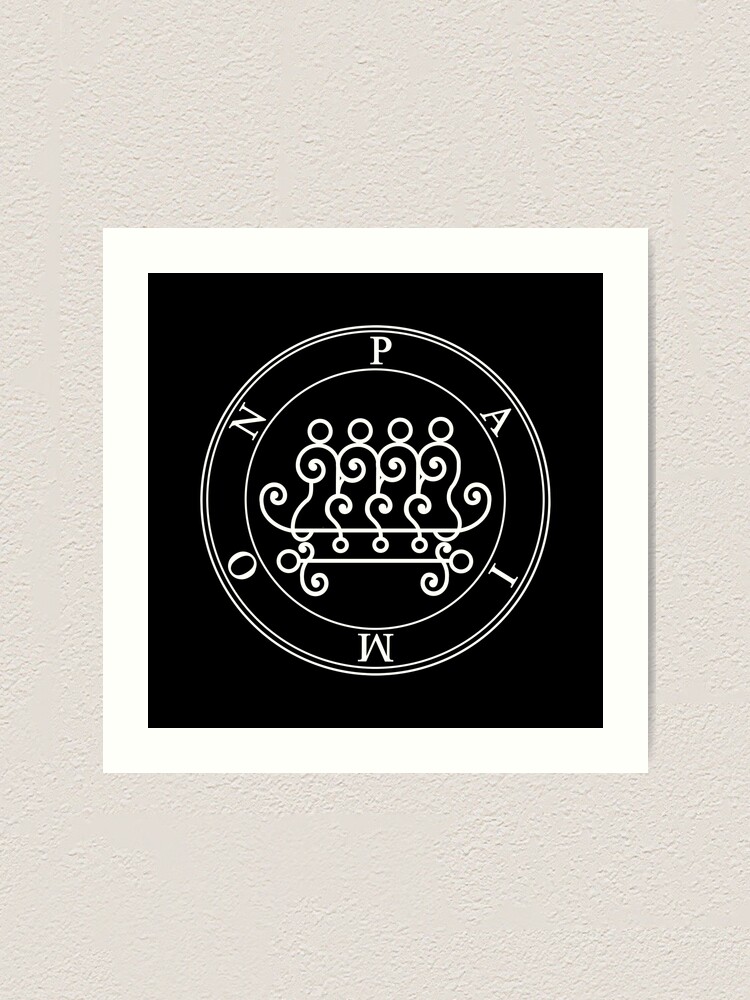 "Paimon - Goetia (white)" Art Print by Shadow-Kingdom | Redbubble