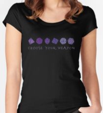 Camiseta entallada de cuello redondo Elige tu arma | Rol