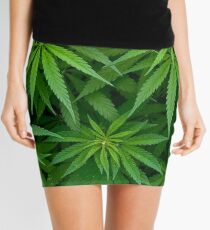 Marijuana Cannabis Weed Pot Plants Mini Skirt