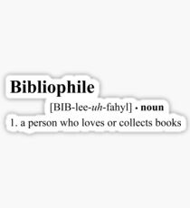 Bibliophile Definition Sticker