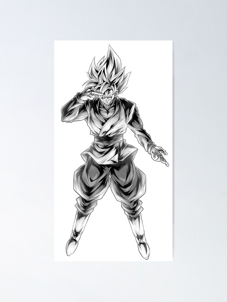 Download Goku Black PFP Gray Drawing Wallpaper | Wallpapers.com