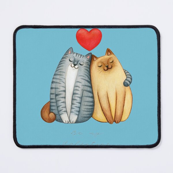 Cute Rainbow Kitten Desk Mat, Mouse Pad