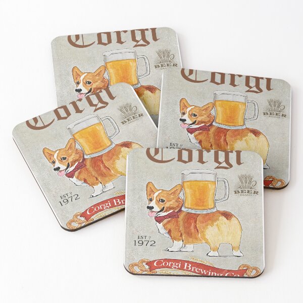 Item preview, Corgi and Beer Canvas Poster designed and sold by Chapman88.