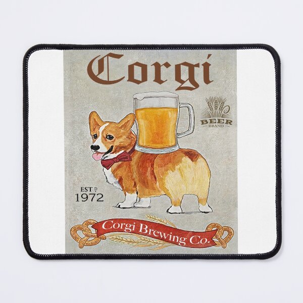 Item preview, Corgi and Beer Canvas Poster designed and sold by Chapman88.