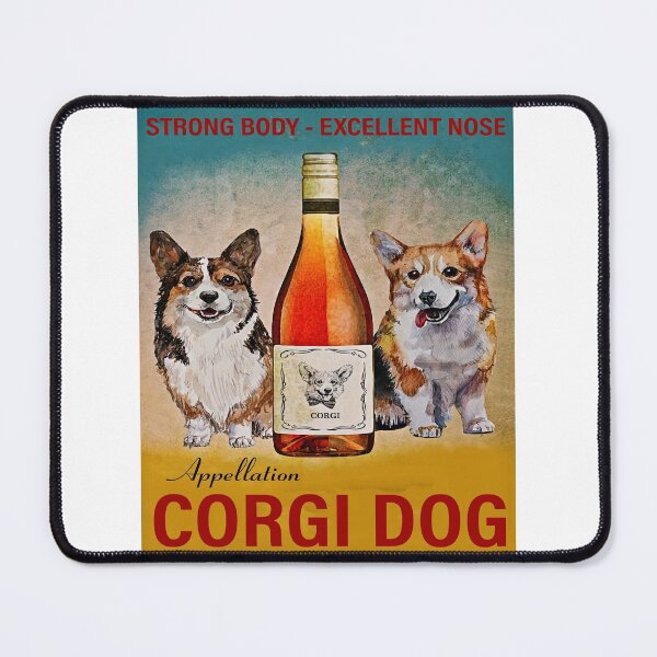 Item preview, Corgi Dog Wine Poster designed and sold by Chapman88.