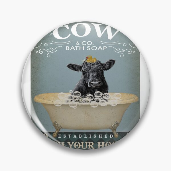 Item preview, Cow Bath Soap Canvas Poster designed and sold by Chapman88.