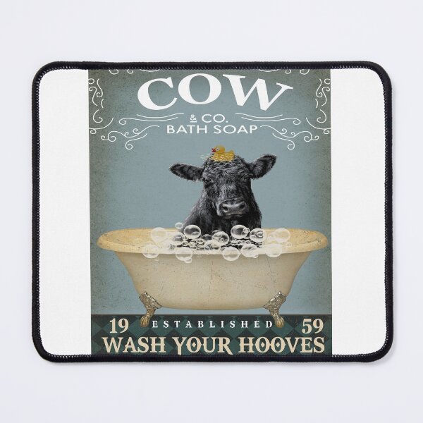 Item preview, Cow Bath Soap Canvas Poster designed and sold by Chapman88.