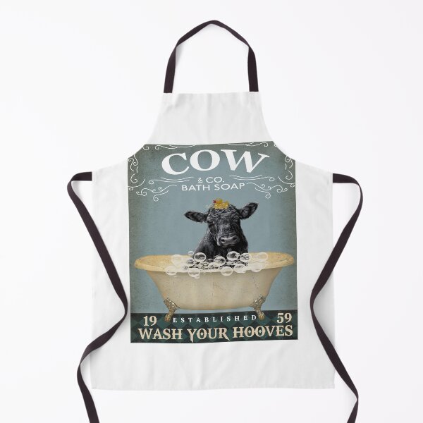 Item preview, Cow Bath Soap Canvas Poster designed and sold by Chapman88.