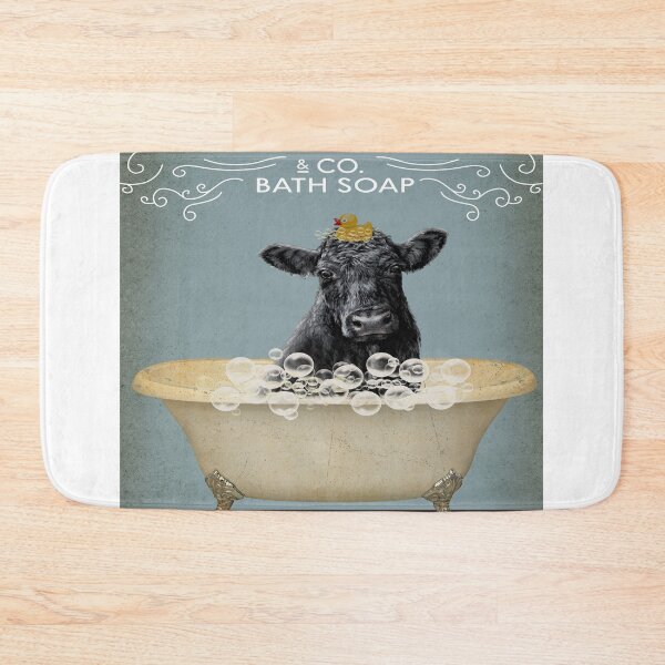 Item preview, Cow Bath Soap Canvas Poster designed and sold by Chapman88.
