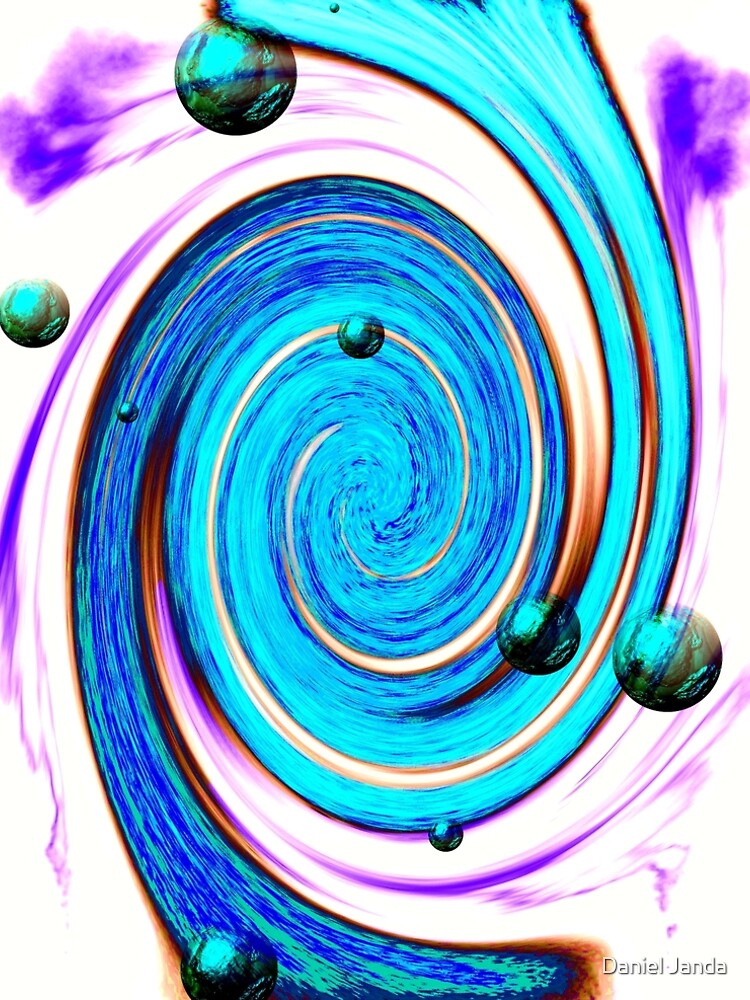 Thumbnail 5 of 5, A-Line Dress, Abstract Stream designed and sold by danieljanda.