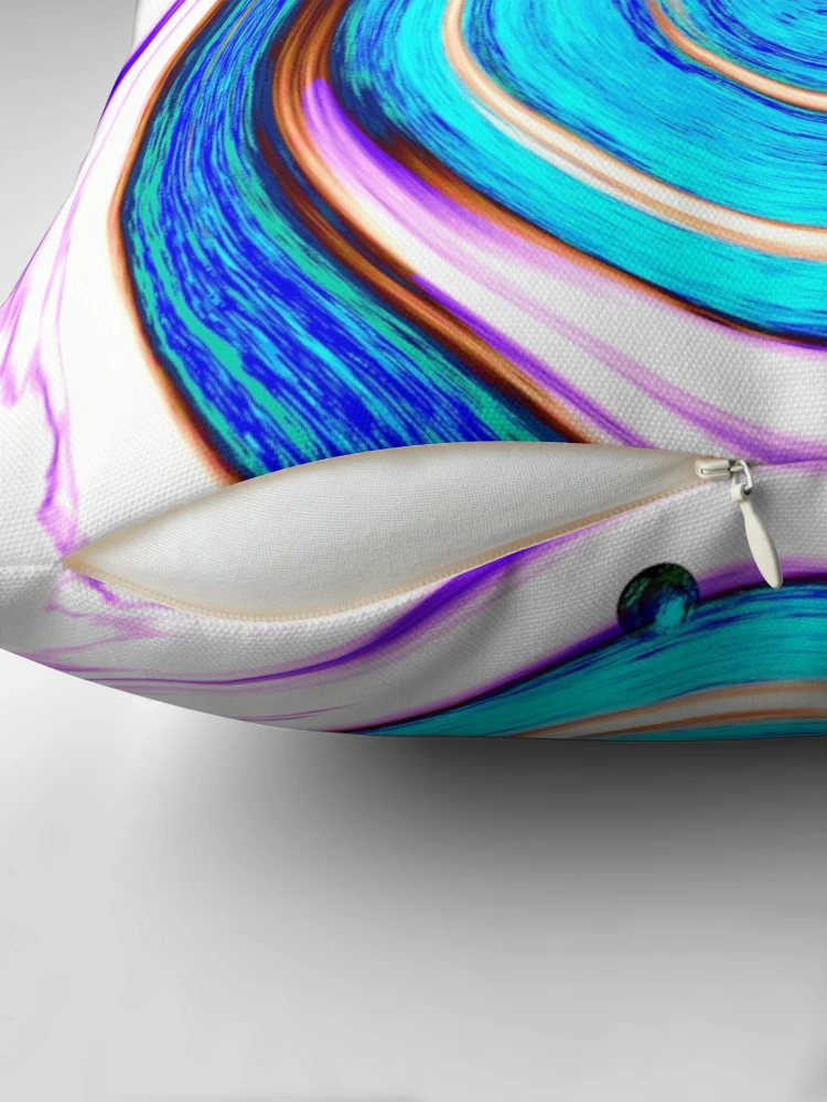 Thumbnail 2 of 4, Pillow, Abstract Stream designed and sold by Daniel Janda.