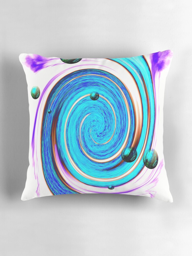 Thumbnail 3 of 4, Pillow, Abstract Stream designed and sold by danieljanda.