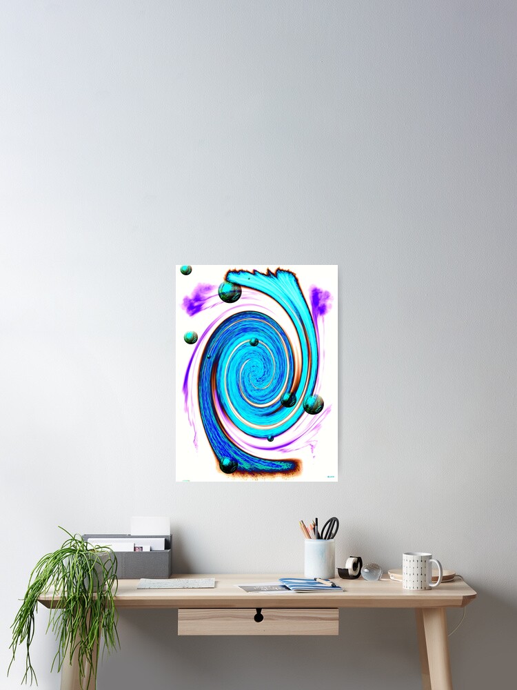 Thumbnail 2 of 3, Poster, Abstract Stream designed and sold by danieljanda.