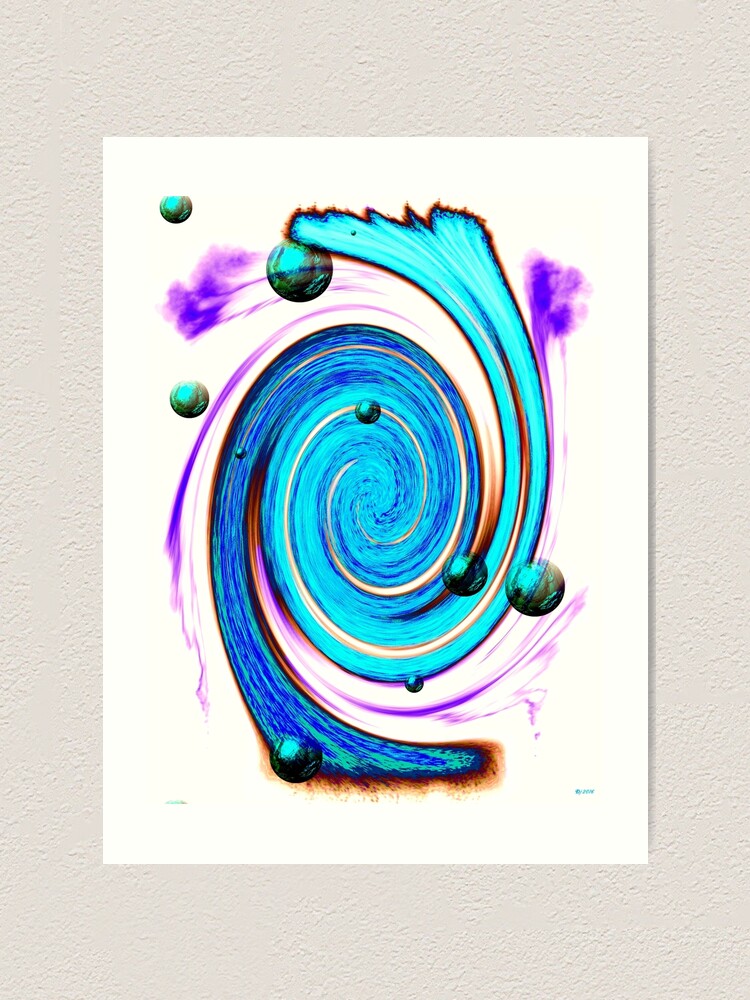 Thumbnail 1 of 3, Art Print, Abstract Stream designed and sold by danieljanda.