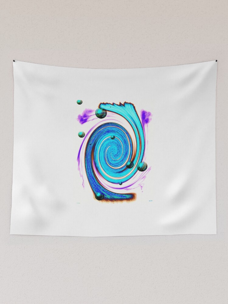 Thumbnail 2 of 3, Tapestry, Abstract Stream designed and sold by danieljanda.