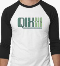 Qix (Game Boy Title Screen) Men's Baseball ¾ T-Shirt