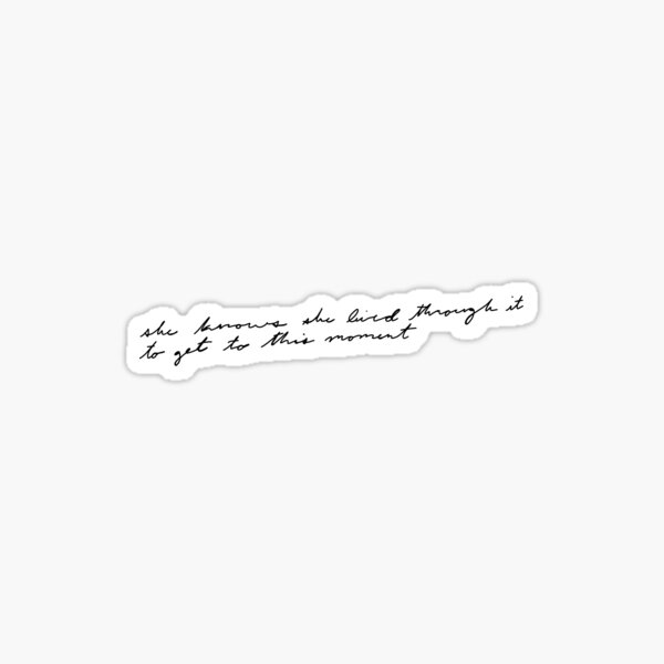 Phoebe Bridgers Graceland Too lyrics Sticker