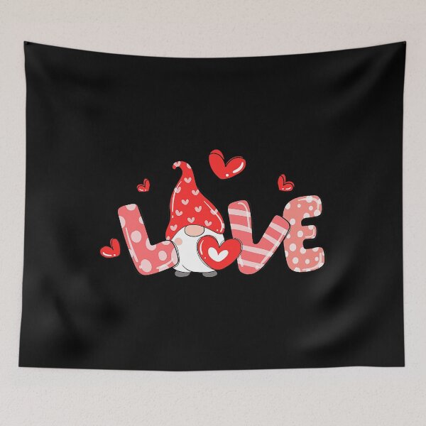 Item preview, Love Gnome Valentines Day Hearts Love Buffalo Plaid designed and sold by MichaelZaloga.