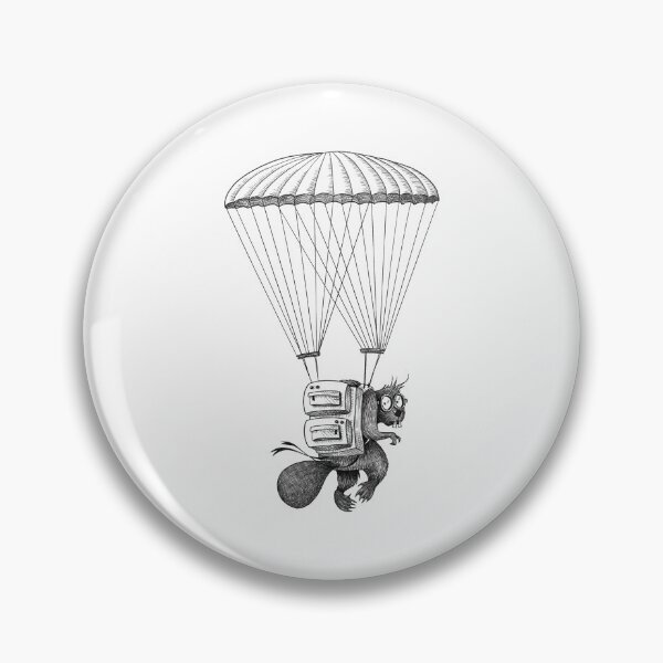 Item preview, Parachuting Beaver #3 designed and sold by Crooked & Beautiful .