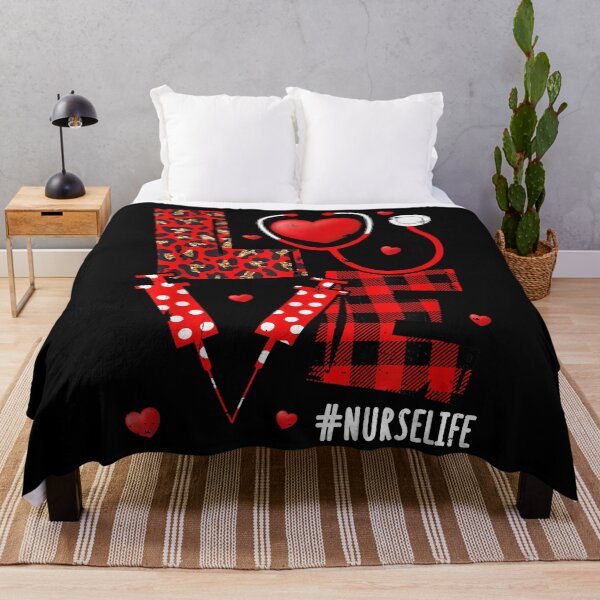 Item preview, Love Nurselife Valentine Nurse Leopard Print Plaid Heart designed and sold by spherevilla.