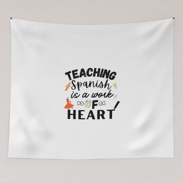 Item preview, funny spanish teachers quote cool valentines day for teachers couple designed and sold by salahnewdesign.
