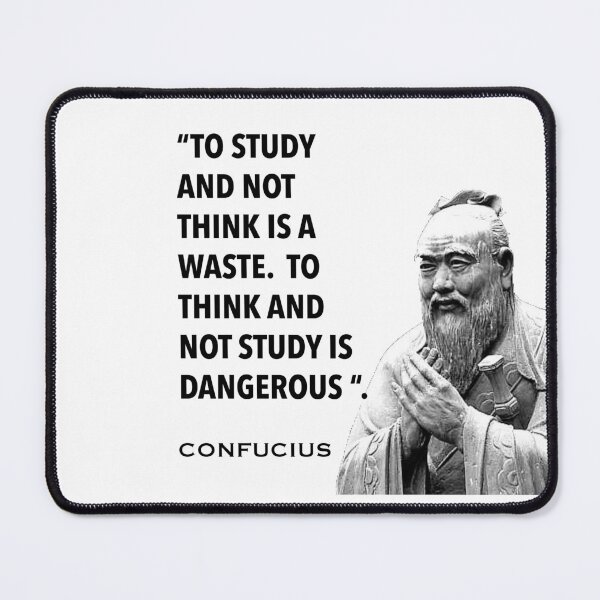 Item preview, Confucius quote- to study without thinking.. designed and sold by Englishmistress.