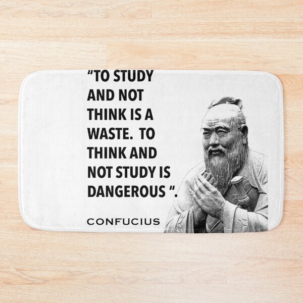 Item preview, Confucius quote- to study without thinking.. designed and sold by Englishmistress.