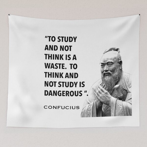 Item preview, Confucius quote- to study without thinking.. designed and sold by Englishmistress.