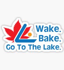 Defending Awesome - Wake Bake Go To The Lake Sticker