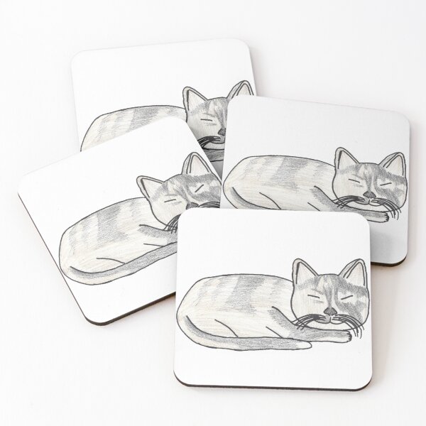 Item preview, sleeping cat designed and sold by Cora Gregory.