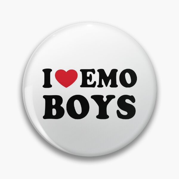 I Love Emo Boys Enamel Pin - Distinct Pins