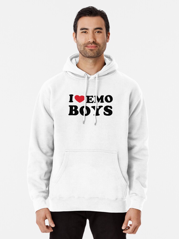 I Love Emo Boys Tee Emo Tee 2000s Heart Slogan Y2K 