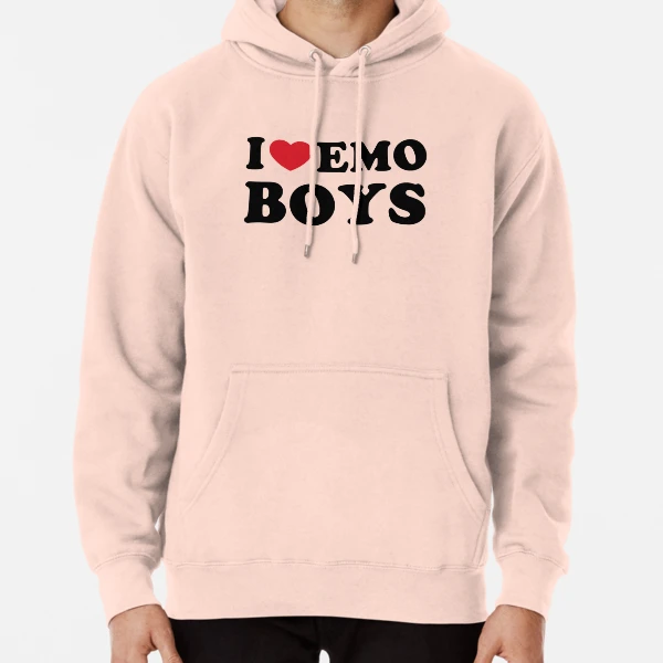 I Love Emo Boys Gifts  Pullover Hoodie for Sale by suns8