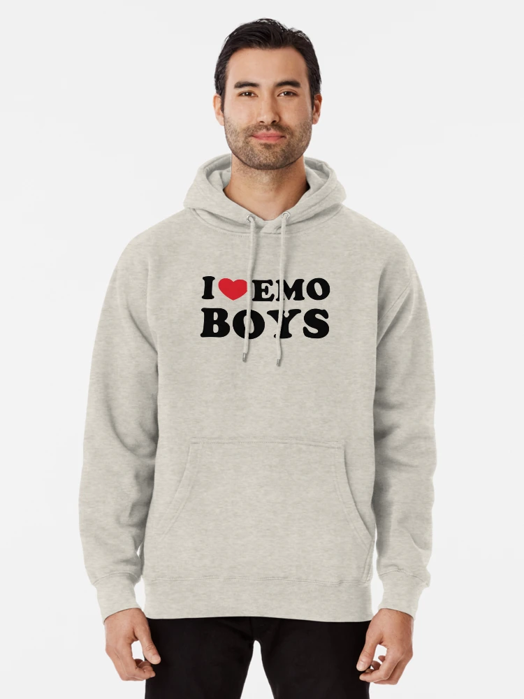 I Love Emo Boys Gifts  Pullover Hoodie for Sale by suns8