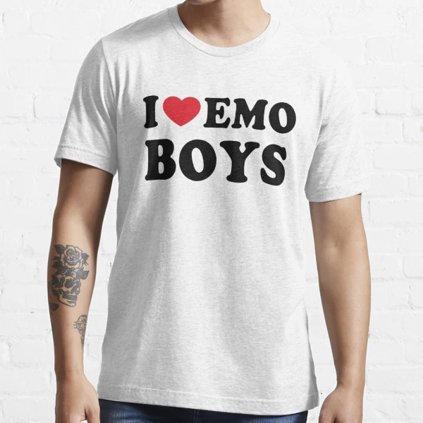 Real Minitoon Roblox I Love Emo Boys T Shirt, Custom prints store
