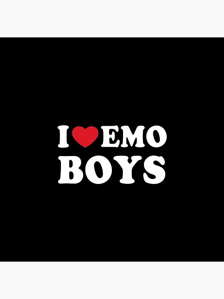 I Love Emo Boys Enamel Pin - Distinct Pins