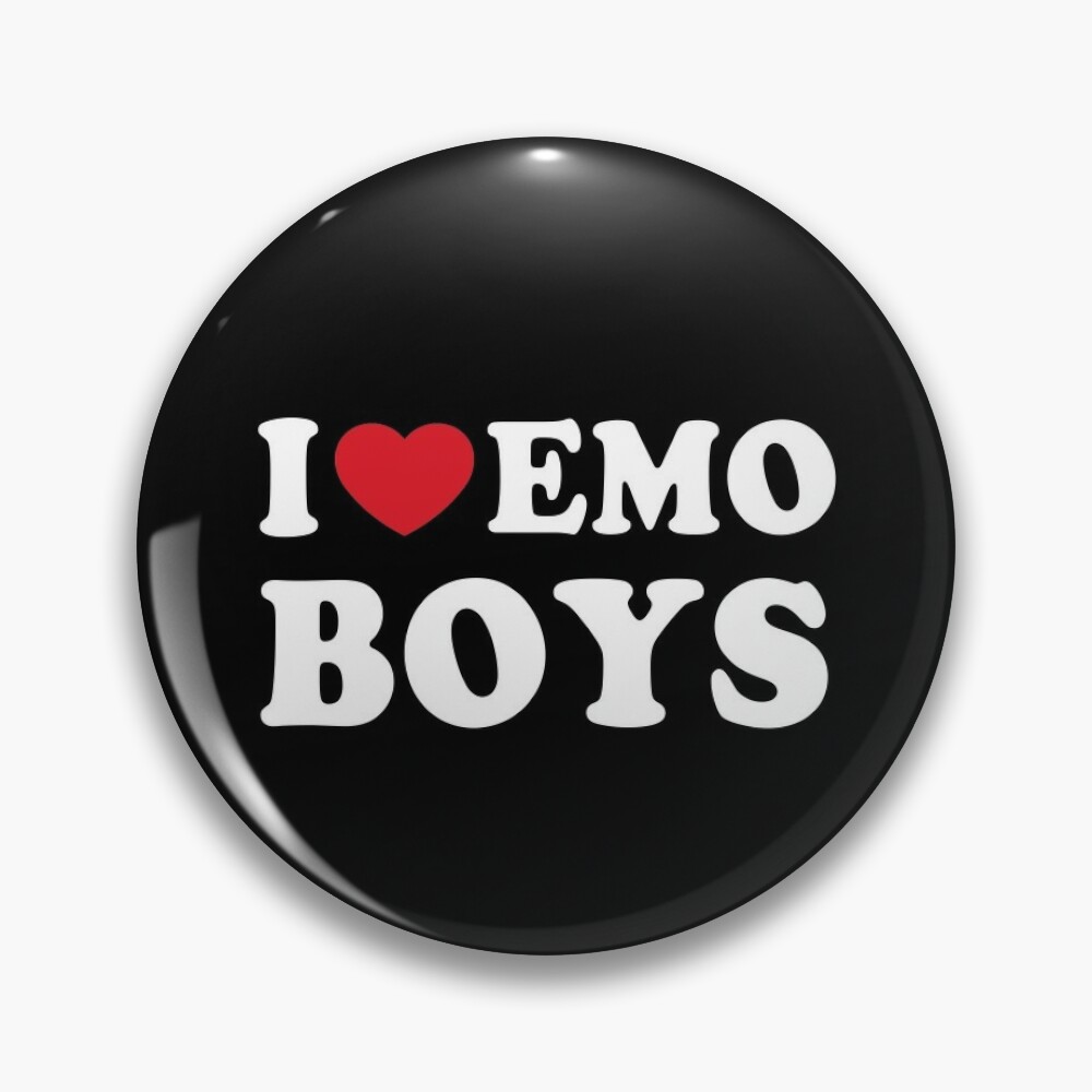 I Love Emo Boys Pin – Sofias Stuffs