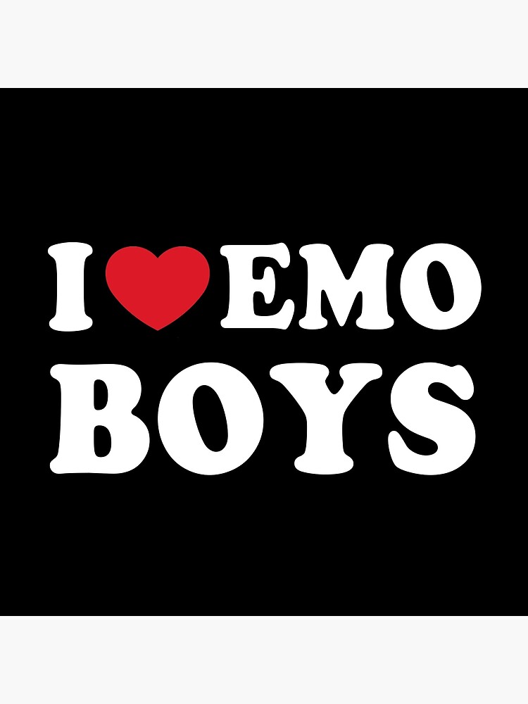 I Love Emo Boys | Art Board Print