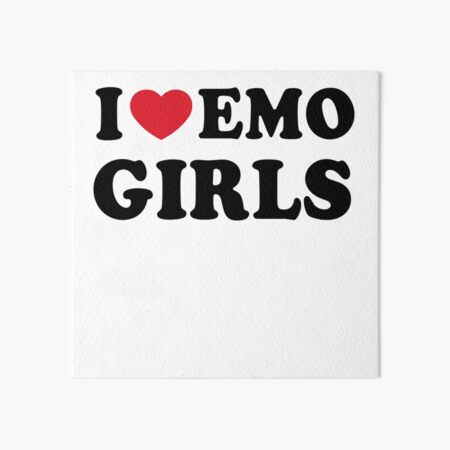 I love EMO Girls - Emo - Sticker