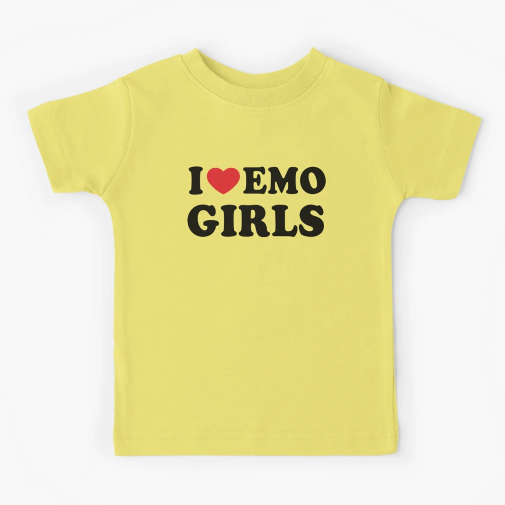 I Love Emo Girls Gifts | Kids T-Shirt