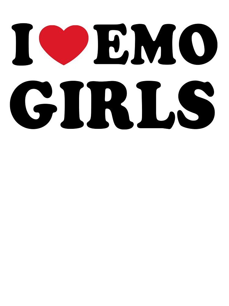 I Love Emo Girls Gifts | Kids T-Shirt