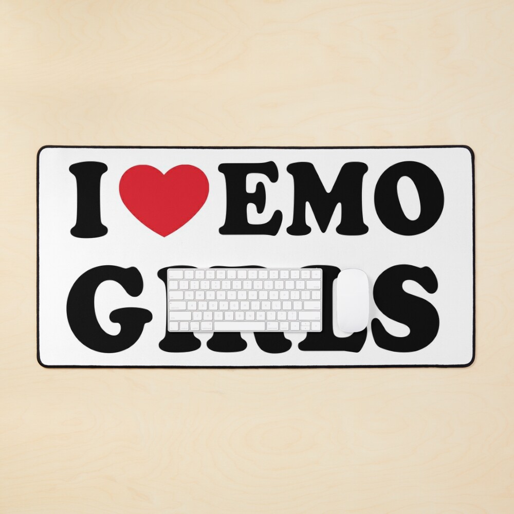 I Love Emo Girls Gifts | Greeting Card