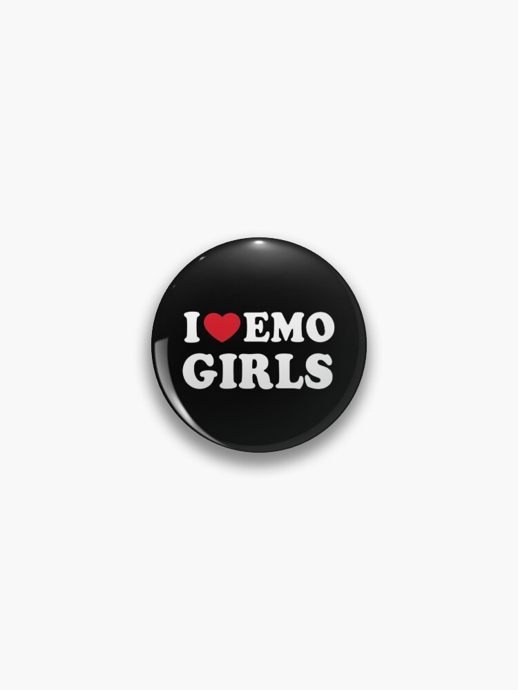 Emo Girl Pins and Buttons for Sale