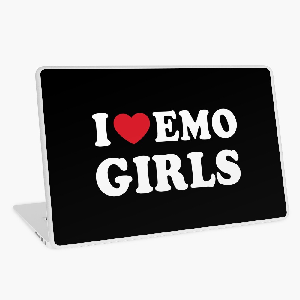 I Love Emo Girls Gifts  Sticker for Sale by suns8